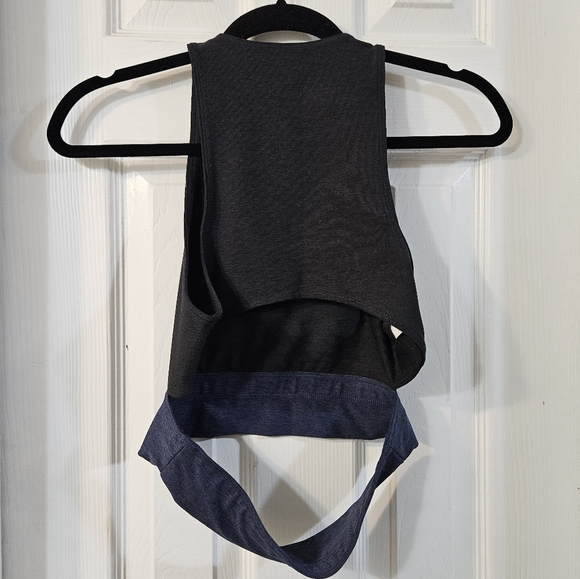 Nwt Outdoor Voices Women's Tri-Tone Slashback Crop - Picture 5 of 5